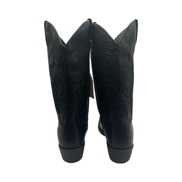 Justin Boots Stampede Collection Men\'s Size 10 D Style 2553 Black Leather NWT main image 8